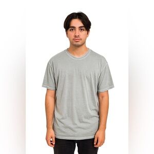 Men’s silver super silky soft XL Crew Neck Tshirt, Real Essentials